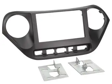 11111Radioblende kompatibel mit Hyundai i10 (IA) 2-DIN schwarz ab Bj. 11/2013