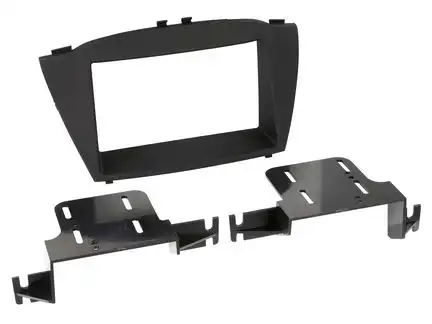 11111Radioblende kompatibel mit Hyundai ix35 2-DIN-Set schwarz ab Bj. 10/2013