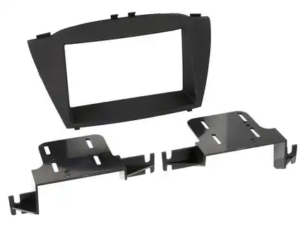 ACV Doppel DIN Radioblende kompatibel mit Hyundai ix35 2-DIN-Set schwarz 2013-2015