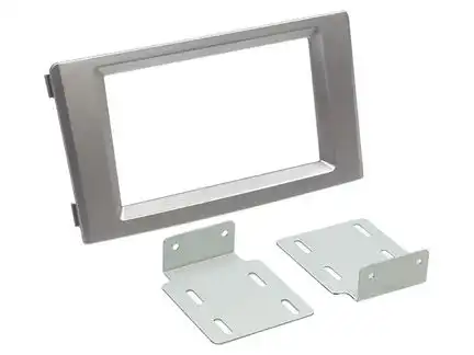 11111Radioblende kompatibel mit Iveco Daily (IV) (V) 2-DIN silber Bj. 05/2006 - 06/2014