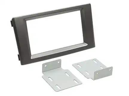 11111Radioblende kompatibel mit Iveco Daily IV V 2-DIN dunkel grau Bj. 05/2006 - 06/2014