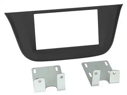11111Radioblende kompatibel mit Iveco Daily VI 2-DIN schwarz ab Bj. 07/2014 