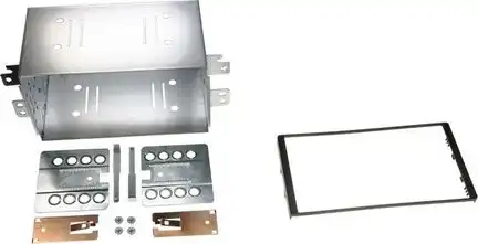 11111Radioblende kompatibel mit Kia Carens III (FG) 2-DIN-Set schwarz ab Bj. 2006