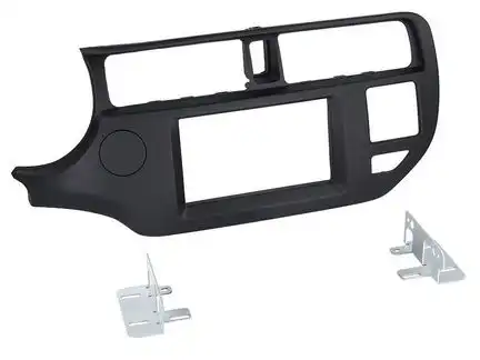 ACV Radioblende kompatibel mit Kia Rio (UB) 2-DIN schwarz Bj. 09/2011 - 03/2015