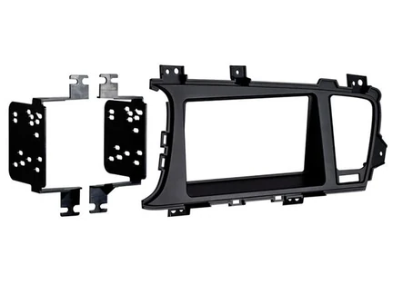 ACV Radioblende kompatibel mit Kia Optima (TF) 2-DIN-Set schwarz 2012-2013