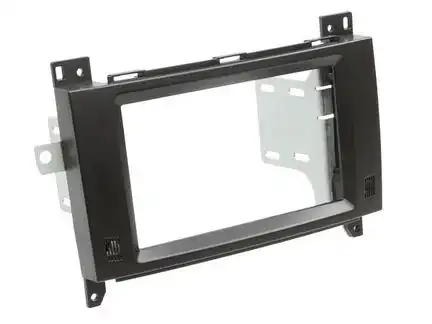 11111Doppel DIN Radioblende kompatibel mit Mercedes Vito Viano (W639) (V639) 2-DIN schwarz Bj. 04/2006 - 05/2014
