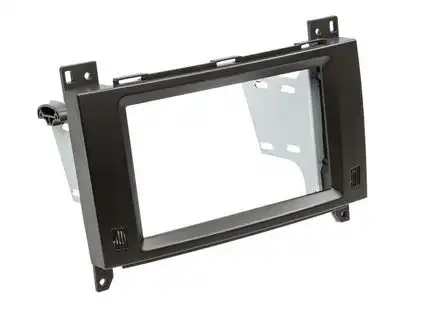 11111Doppel DIN Radioblende kompatibel mit Mercedes A-Klasse B-Klasse Vito (W169) (C169) (T245) (W447) 2-DIN schwarz