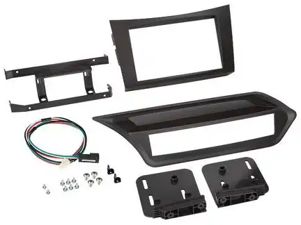 11111Doppel DIN Radioblende kompatibel mit Mercedes E-Klasse 2-DIN schwarz Bj. 2009 - 2012