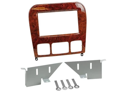 ACV Doppel DIN Radioblende kompatibel mit Mercedes S-Klasse (W220) 2-DIN Holzoptik Bj. 10/1998 - 08/2005