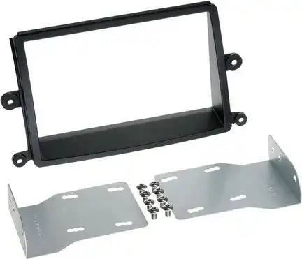 11111Doppel DIN Radioblende kompatibel mit Mitsubishi L200 (KAOT) 2-DIN schwarz 2006-2015