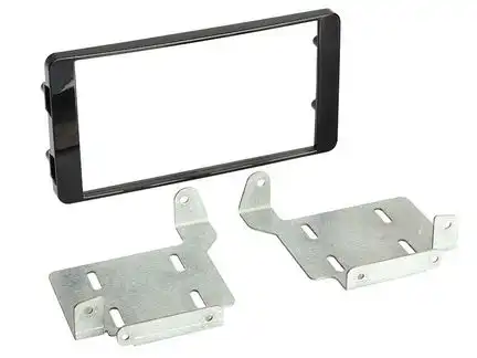 11111Doppel DIN Radioblende kompatibel mit Mitsubishi ASX (GAO) Piano Lack schwarz 2014-2017