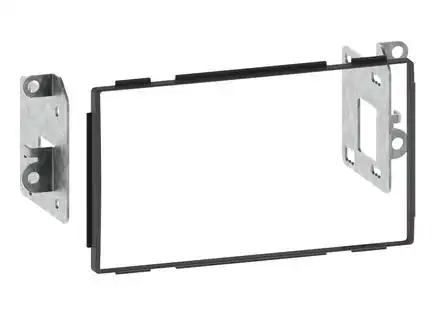 11111Doppel DIN Radioblende kompatibel mit Nissan Qashqai Qashqai+2 (J10) 2-DIN schwarz bis Bj. 11/2013