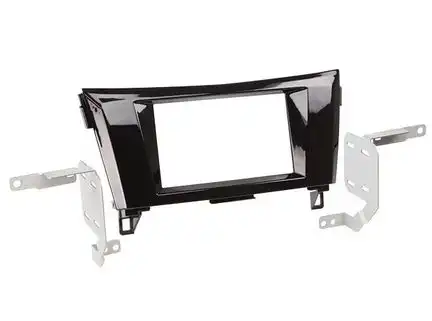11111Radioblende kompatibel mit Nissan Qashqai X-Trail (J11) (T32) 2-DIN Piano Lack schwarz ab Bj. 2014