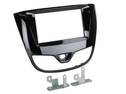 ACV Radioblende kompatibel mit Opel Karl 2-DIN Piano Lack schwarz ab Bj. 2017