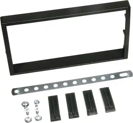 11111Radioblende kompatibel mit SsangYong Actyon (CJ) 2-DIN-Set schwarz ab Bj. 2006