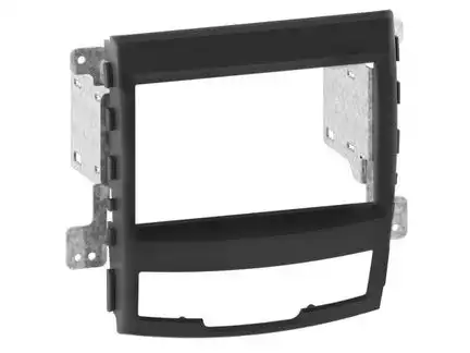 11111Radioblende kompatibel mit SsangYong Korando (CK) 2-DIN schwarz Bj. 2010 - 2013
