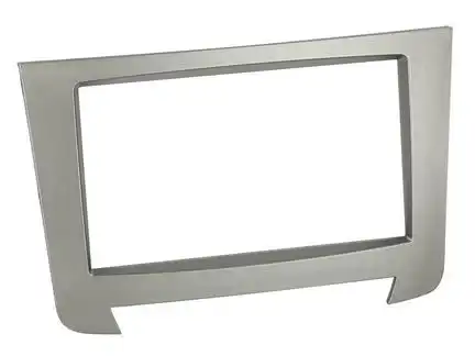 11111Radioblende kompatibel mit SsangYong Rexton 2-DIN silber ab Bj. 2013 