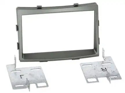 11111Radioblende kompatibel mit SsangYong Rodius 2-DIN dunkel-silber ab Bj. 2013