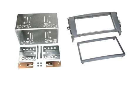 ACV Doppel DIN Radioblende kompatibel mit Toyota Auris (E15J/E15UT) anthrazit-grau 03/2007 - 10/2012