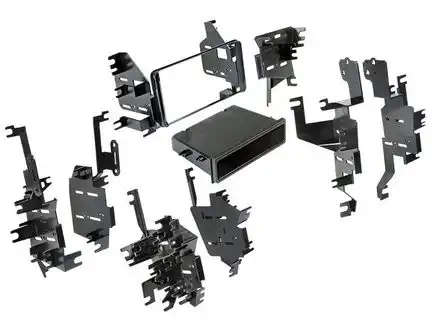 ACV Radioblende kompatibel mit Toyota 4Runner Celica Echo FJ Highlander Matrix MR2 Spyder RAV4 Seqoia Tundra Yaris 2-DIN mit Fach schwarz