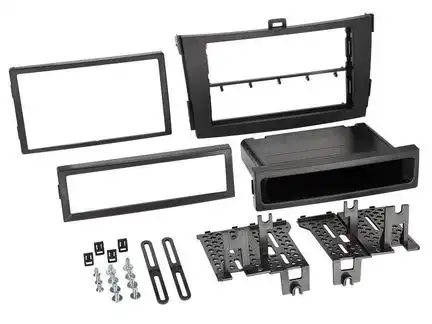 ACV Radioblende kompatibel mit Toyota Corolla 2-DIN schwarz Bj. 2009 - 2013