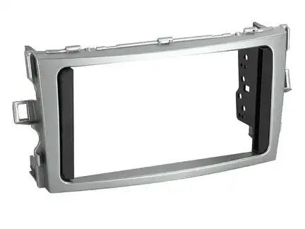 ACV Radioblende kompatibel mit Toyota Verso 2-DIN silber Bj. 2009 - 07/2013