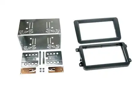 11111Radioblende kompatibel mit VW diverse Modelle 2-DIN-Set schwarz ab Bj. 2003