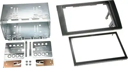 11111Doppel DIN Radioblende kompatibel mit Audi A4 (B6) (B7) schwarz Bj. 2000 - 2009