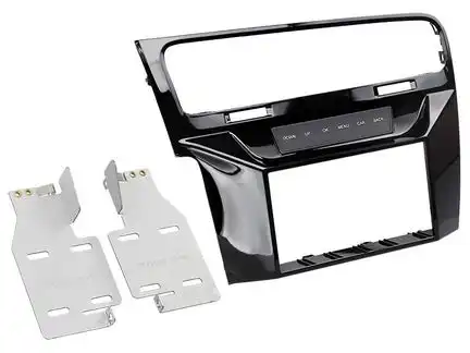 11111Radioblende kompatibel mit VW Golf VII (AU) (AUV) 2-DIN Piano Lack schwarz