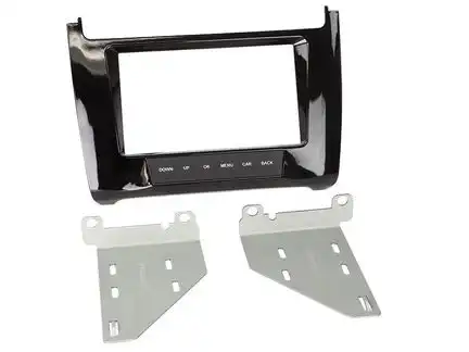 11111Radioblende kompatibel mit VW Polo 6C 6R 2-DIN Piano Lack schwarz ab Bj. 04/2014