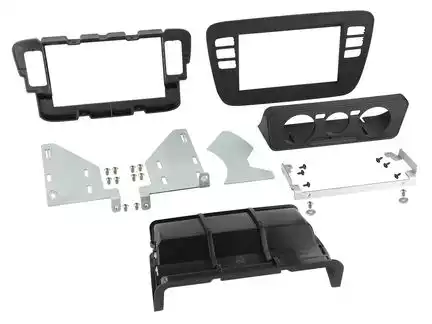 ACV Doppel DIN Radioblende kompatibel mit Skoda Citigo schwarz ab Bj. 2011