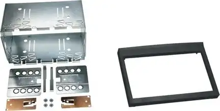 ACV Radioblende kompatibel mit Porsche 911 Boxster 996 2-DIN-Set schwarz Bj. 1997 - 2006