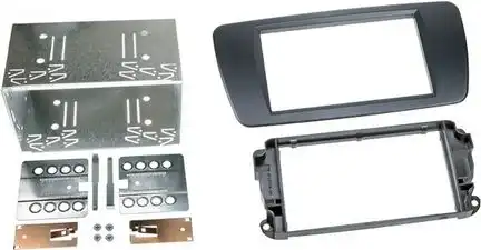 11111Radioblende kompatibel mit Seat Ibiza Ibiza ST 2-DIN-Set azabacheschwarz