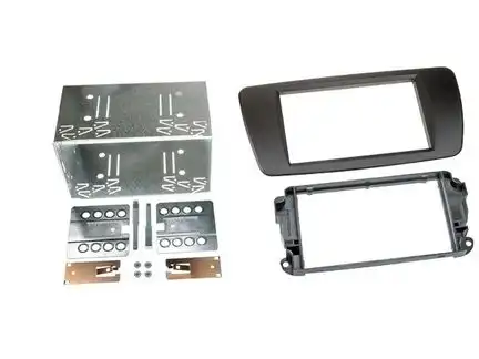11111Radioblende kompatibel mit Seat Ibiza Ibiza ST 2-DIN-Set nitschwarz 