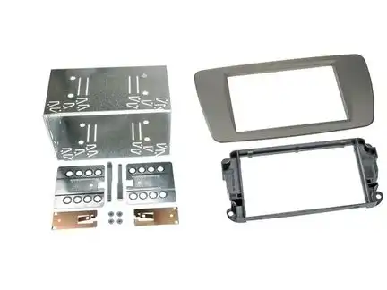 11111Radioblende kompatibel mit Seat Ibiza Ibiza ST 2-DIN-Set conemaragrau 