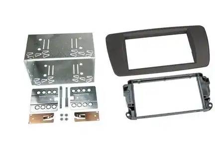 11111Radioblende kompatibel mit Seat Ibiza Ibiza ST 2-DIN-Set tuam grey 