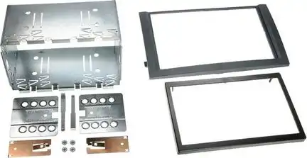 11111Radioblende kompatibel mit Skoda Fabia 6Y 2-DIN-Set schwarz ab Bj. 08/2004 - 2007