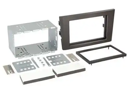 11111Set Radioblende kompatibel mit Volvo XC90 2-DIN schwarz ( C Facelift ) 05/2006 - 07/2014