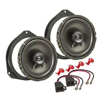 Lautsprecher Einbau Set kompatibel mit Alfa Romeo Mito 955 Giulietta 940 Stelvio 165mm 2-Wege Koaxial System TA16.5-PRO