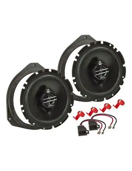 MDF Lautsprecher Einbau Set kompatibel mit Alfa Romeo MiTo Giulietta 940 955 165mm 3-Wege Koaxial System Pioneer TS-G1730f