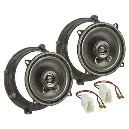 Lautsprecher Einbau Set kompatibel mit Audi A4 B5 B5 Avant 130mm 2-Wege Koaxial System TA13.0-PRO