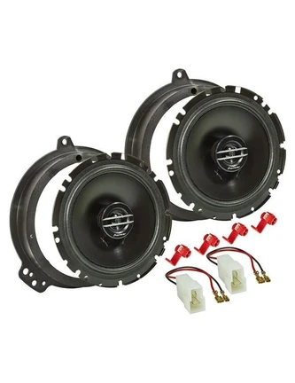 tomzz Audio Lautsprecher Einbau Set kompatibel mit Audi A3 A4 8P 8PA B7 165mm 2-Wege Koaxial System Pioneer TS-G1720f