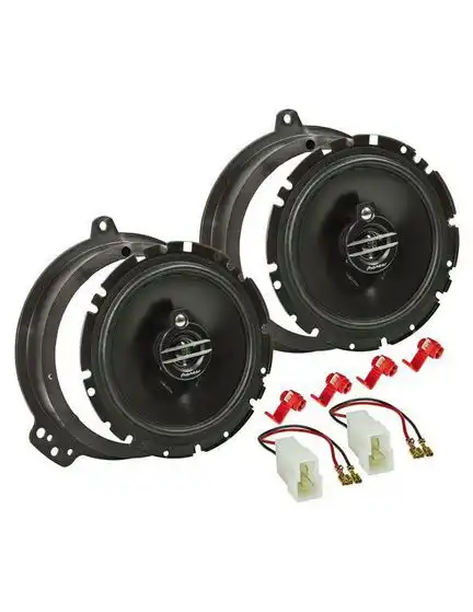 11111Lautsprecher Einbau Set kompatibel mit Audi A3 A4 8P 8PA B7 165mm 3-Wege Koaxial System Pioneer TS-G1730f