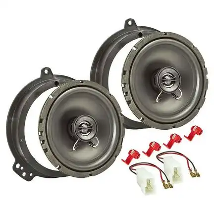 Lautsprecher Einbau Set kompatibel mit Audi A3 A4 8P 8PA B7 165mm 2-Wege Koaxial System TA16.5-PRO