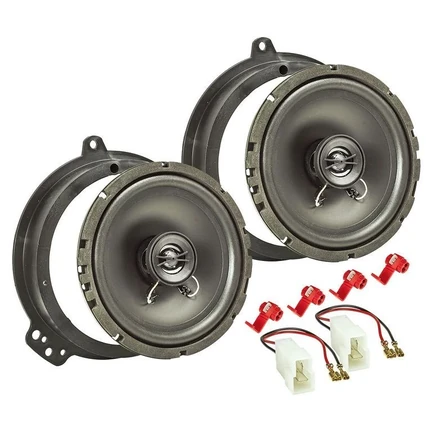 tomzz Audio TA16.5-PRO Lautsprecher Einbau Set kompatibel mit Audi A3 A4 8P 8PA B7 165mm 2-Wege Koaxial System