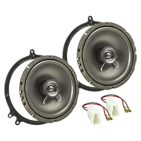 Lautsprecher Einbau Set kompatibel mit Audi A3 A4 A6 C5 C6 165mm 2-Wege Koaxial System Pioneer TS-G1720f