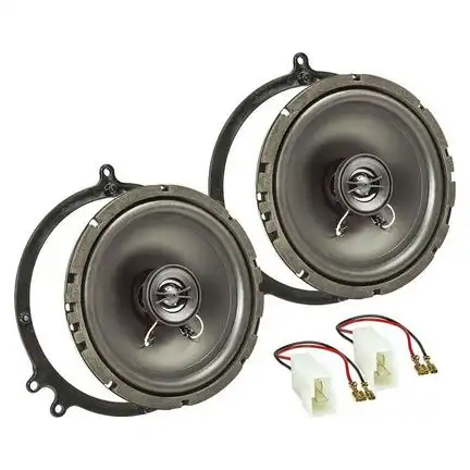 11111Lautsprecher Einbau Set kompatibel mit Audi A3 A4 A6 C5 C6 165mm 2-Wege Koaxial System TA16.5-PRO