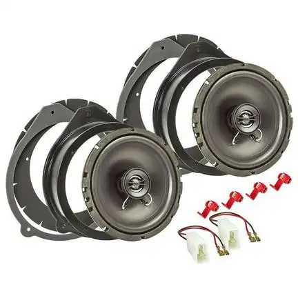 Lautsprecher Einbau Set kompatibel mit Audi A3 A4 A8 8P B6 B7 165mm 2-Wege Koaxial System TA16.5-PRO