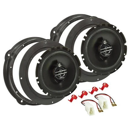 Pioneer TS-G1730f 300W Lautsprecher Set kompatibel mit Audi A1 A3 A4 A5 A6 A7 A8 Q3 Q5 Tür vorne 165mm 3-Wege Koax System