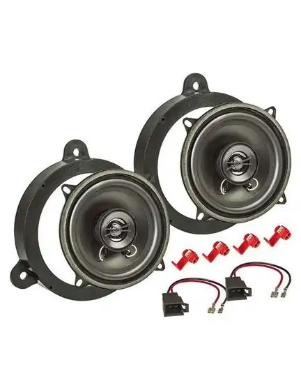 11111Lautsprecher Einbau Set kompatibel mit Dacia Renault Logan Sandero Megane Wind 130mm 2-Wege Koaxial System TA13.0-PRO